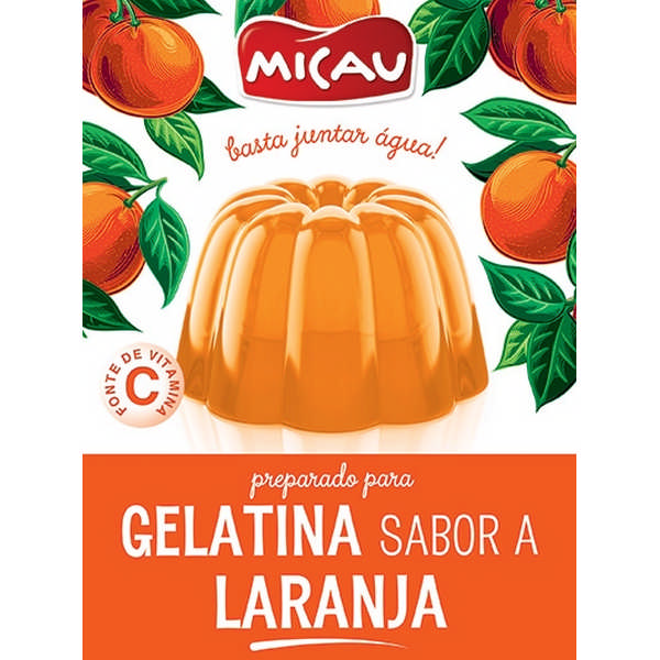 GELATIN MICAU ORANGE 2X85G