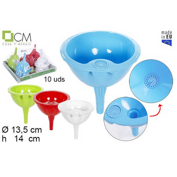 FUNIL PLAST.C/FILTRO 110240