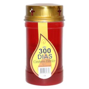 CEMETERY CANDLE ELET.30LL VERM.ATE 300D