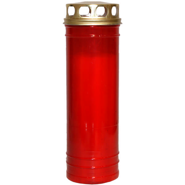 CEMETERY CANDLE 80LL 80/24 VERM/AMAR.