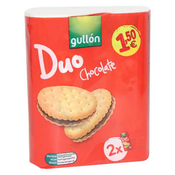 COOKIES GULLON DUO CHOC.2X145G