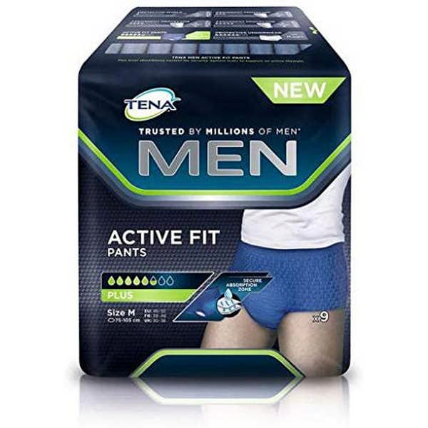 DIAPERS TENA MEN AC.FIT PLUS(M)9