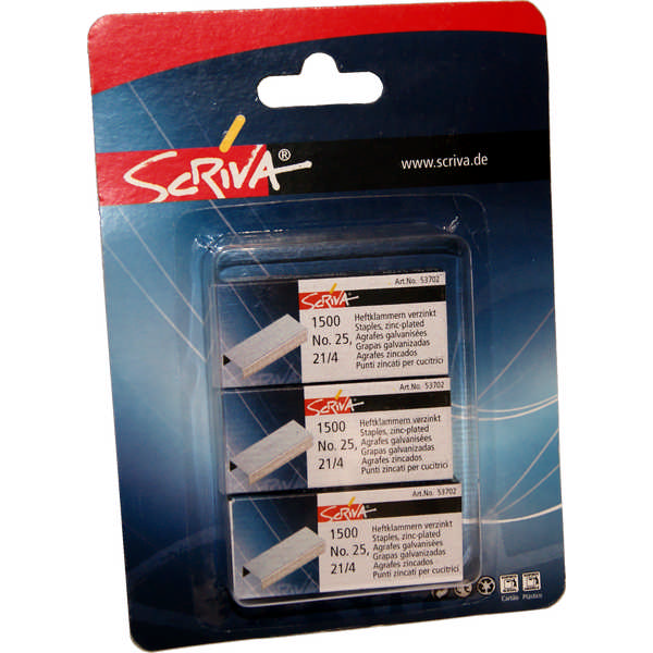 STAPLES SCRIVA N25 21/4 3X1500