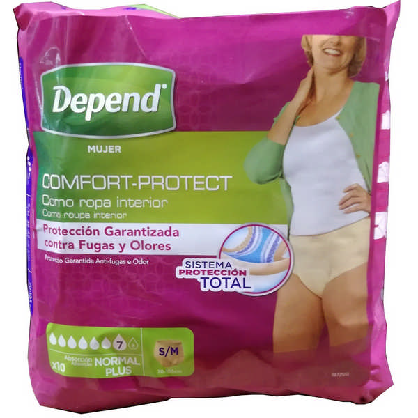 DIAPERS DEPEND SRA NOR.PL.S/M 10
