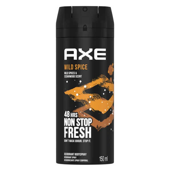 DEODORANT AXE SPR WILD SPICE 150ML