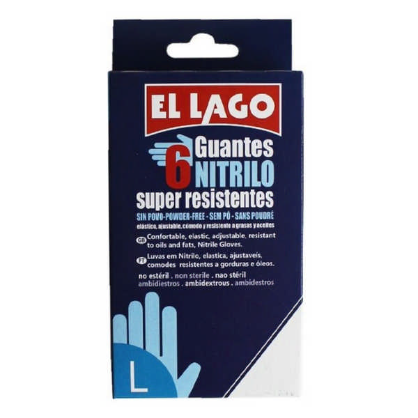 GLOVES NITRI.EL LAGO(L)CX6 9889