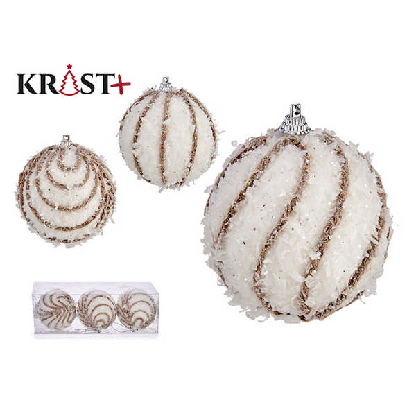 BALL CHRISTMAS NEVE 8CM CJ3 97208