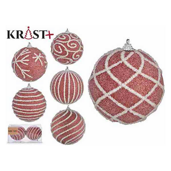 BALL CHRISTMAS ROSA 10CM CJ2 97144
