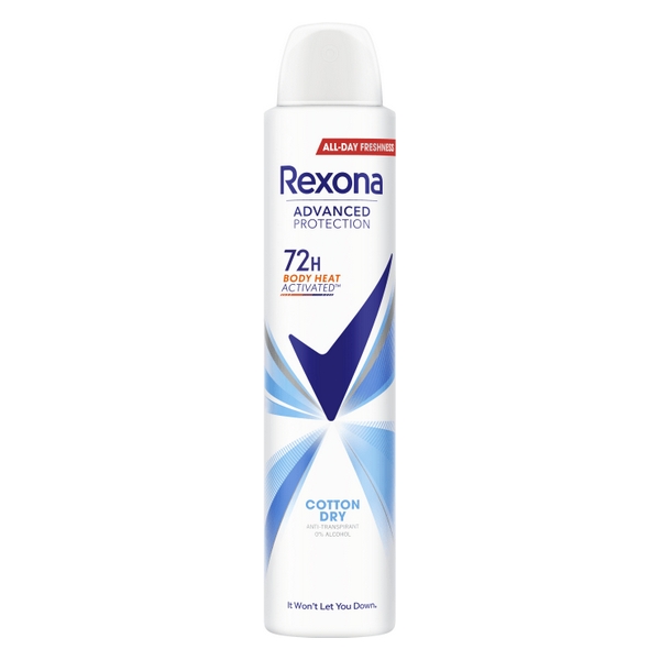 DEODORANT REXONA SPR W.COTT.DRY 200M