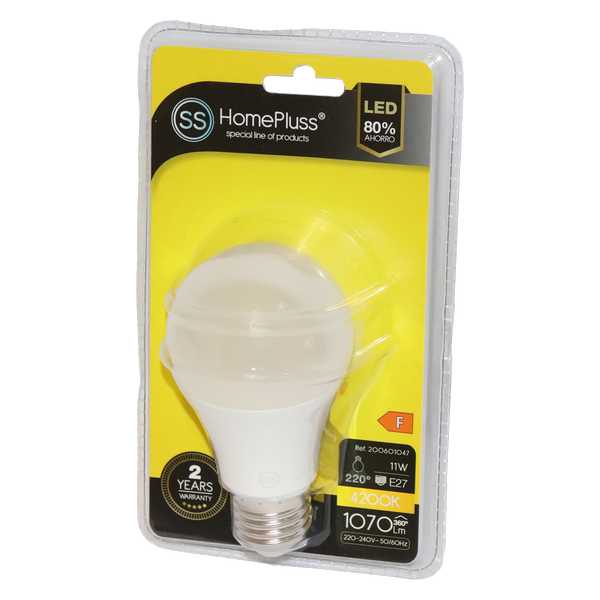 LIGHT BULB H/P.STA.LED E27-11W 4200K
