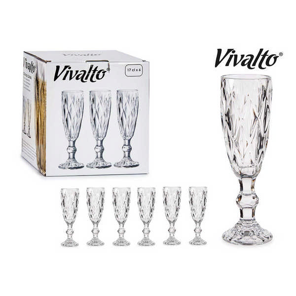 GLASS CHAMP.DIAMANTE 17CL 83535