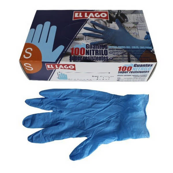 GLOVES NITRI.EL LAGO(S)100 1346