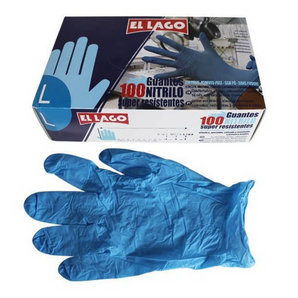 GLOVES NITRI.EL LAGO(L)100 1348