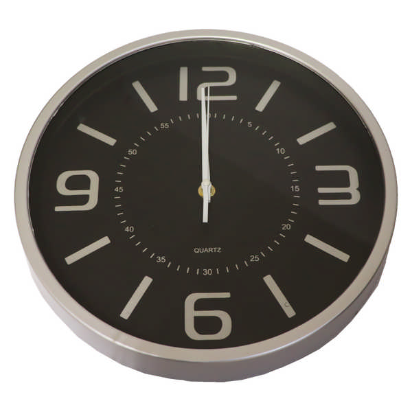 WATCH WALL RED.30CM 24643