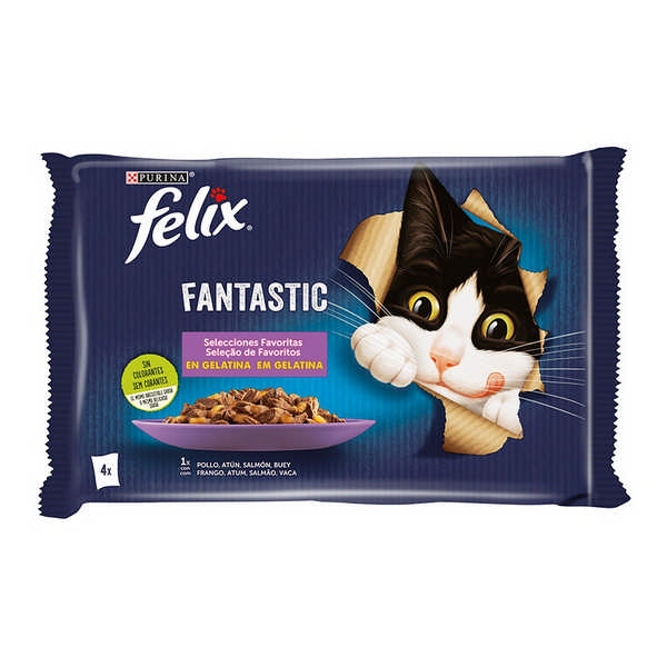 FELIX CAT FANT. GEL. CAR/PEI.4X85G