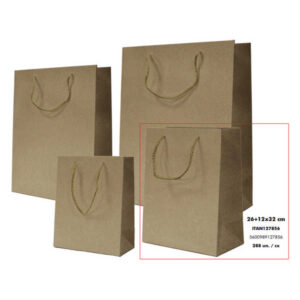 SACO PAPEL 26X12X32 KRAFT RECI