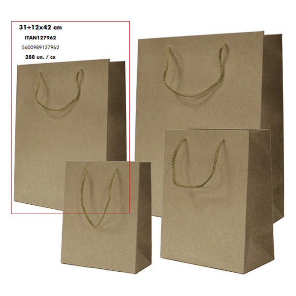 BAG PAPER 31X12X42 KRAFT RECI BAG PAPER 31X12X42 KRAFT RECI
