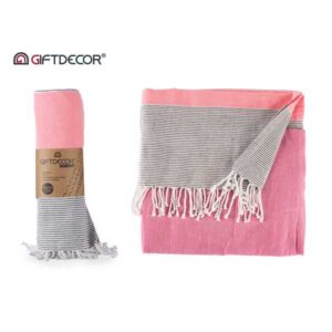 TOALHA RISC.ROSA 160X200 89828