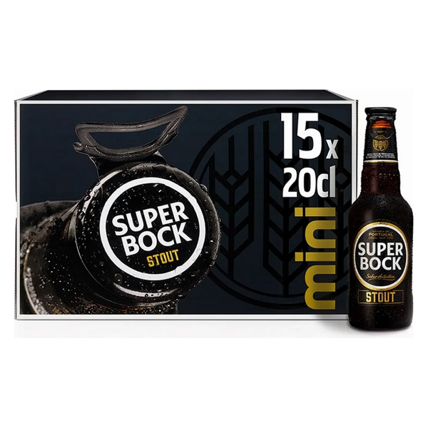 BEER SUPER BOCK STOUT MINI 15X20CL