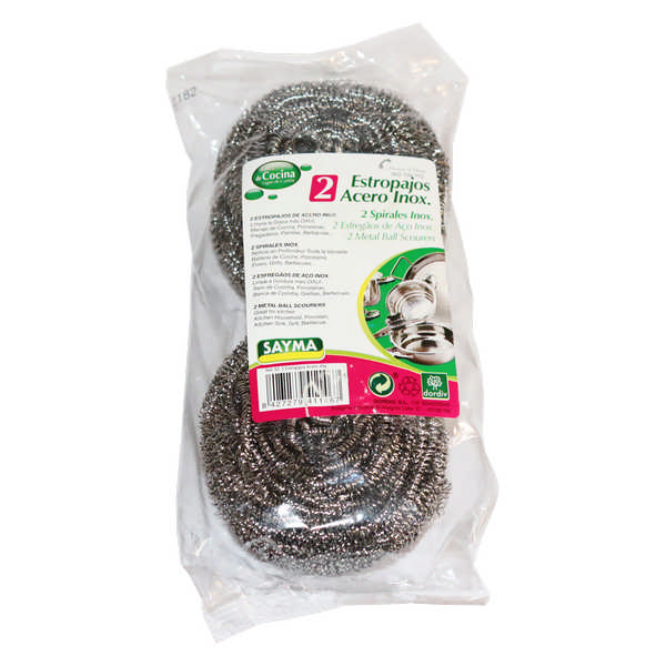 SCOURING PAD SAYMA STEEL INOX CJ2 92