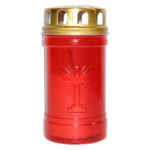CEMETERY CANDLE 30LL RED ECON.