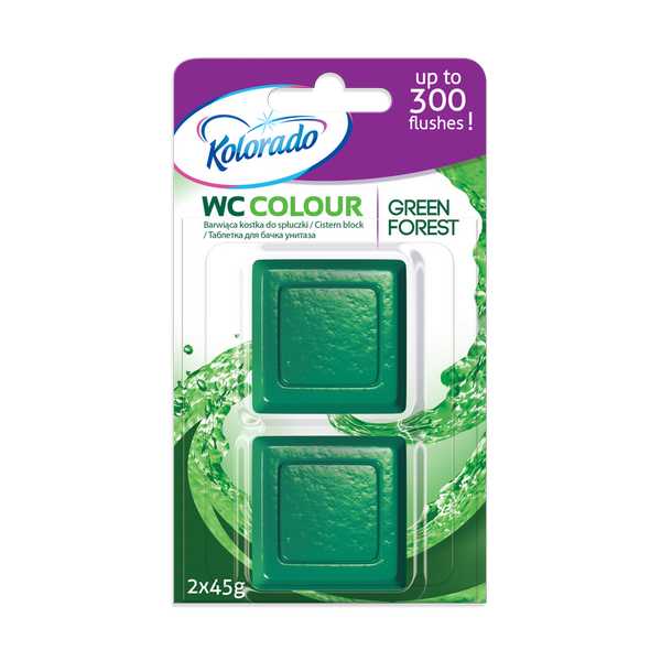 TOILET BLOCK KOLORADO COL.GREE.2X45G
