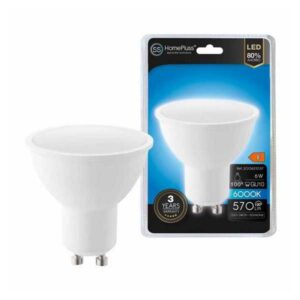 LIGHT BULB H/P.DIC.LED GU10-6W 6000K