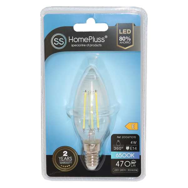 LIGHT BULB H/P.FI.VE.LED E14-4W 6500
