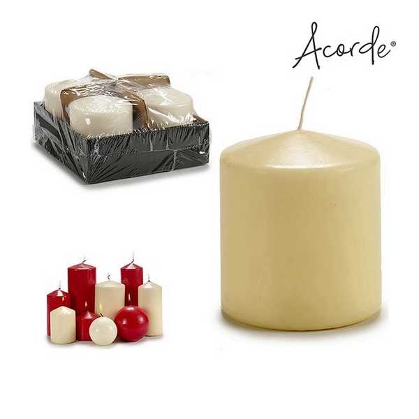 CANDLE TACO CREAM 10CM 21H 30418