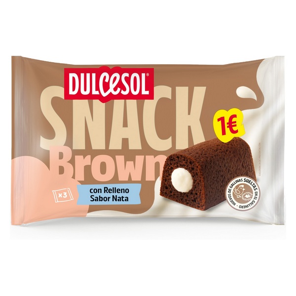 SNACK DULCESOL BROWN'S CREAM 135G