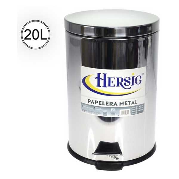 BUCKET C/PEDAL INOX 20L 58842