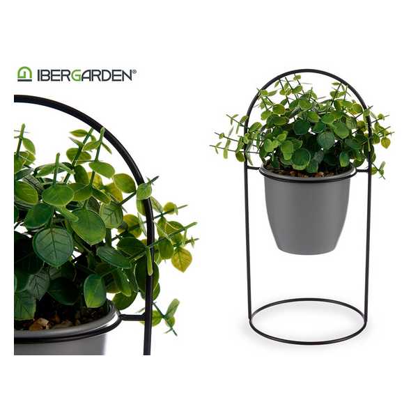 HOLDER METAL C/VASO+PLANTA 18292