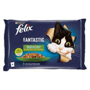 FELIX CAT FANT. GEL.LEGUMES 4X85G