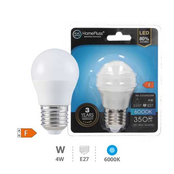 LIGHT BULB H/P.ESF.LED E27-4W 6000K