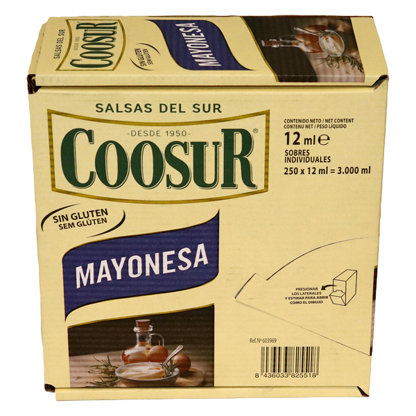 MAYONNAISE COOSUR S/GL.250X12ML
