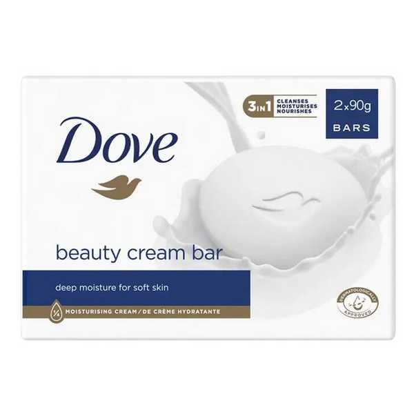 SOAP DOVE BEAUTY CR.BAR 2X90G