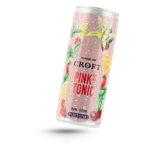 PORT WINE CROFT PINK&TONIC 25CL