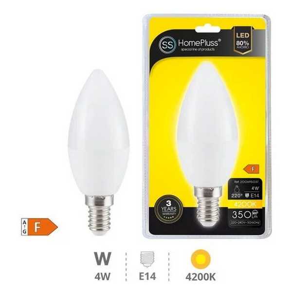 LIGHT BULB H/P.VELA LED E14-4W 4200K