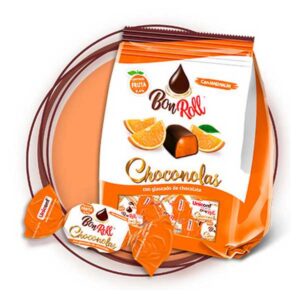 CHOCONOLAS BON ROLL LARANJ.80G