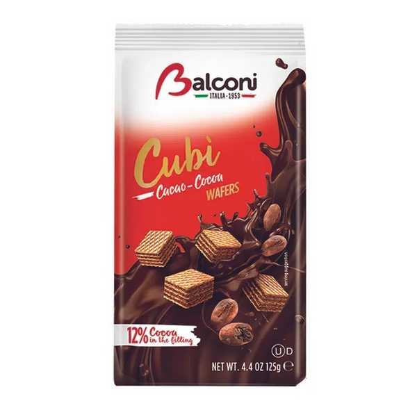 WAFFERS BALCONI CUBI COCOA 125G