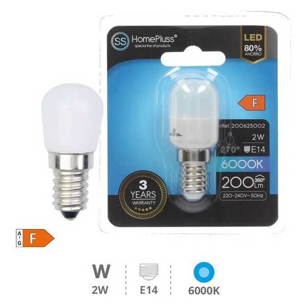 LIGHT BULB H/P.FRIG.LED E14-2W 6000K