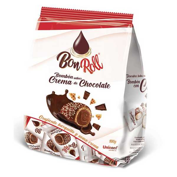 BONBONS BON ROLL RECH.CHOC.100G