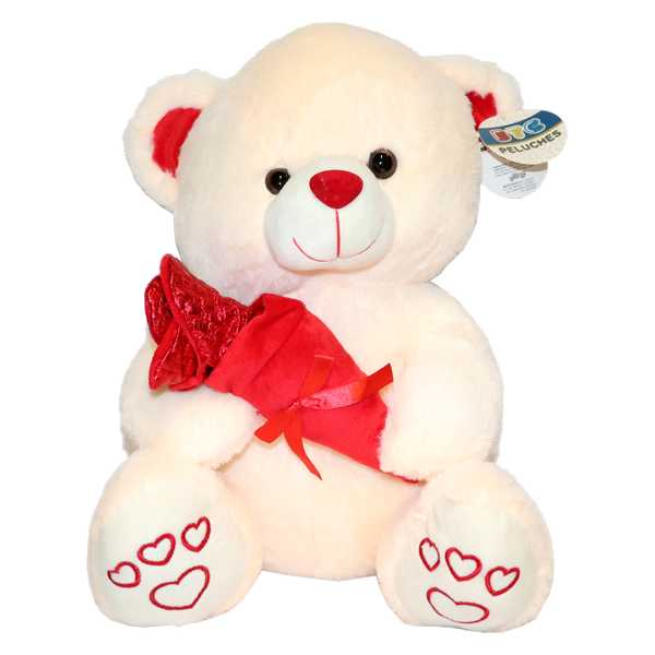 STUFFED BEAR C/RAMO 37CM 00858