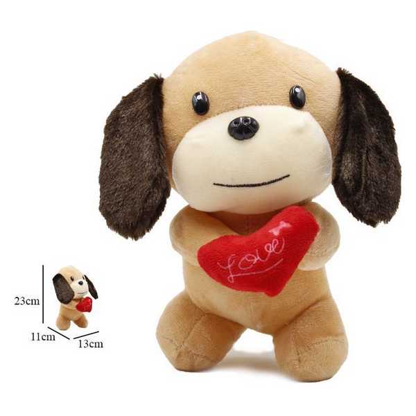 STUFFED DOG C/COR.21CM 05242
