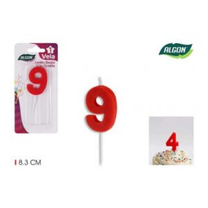 VELA ANIVERSARIO VERM.N9 74956