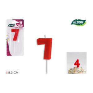 VELA ANIVERSARIO VERM.N7 74954