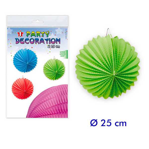 BALLON PAPER GREEN 25CM 5811-12