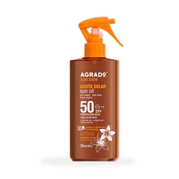 SUN CREAM AGRADO SOL.OLEO PIS.50 20