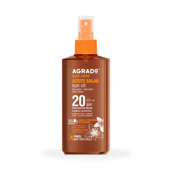 SUN CREAM AGRADO SOL.OLEO SPR 20 10