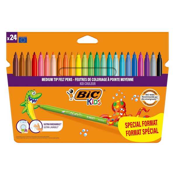 MARKER BIC KIDS U/LAVAVEL CX24